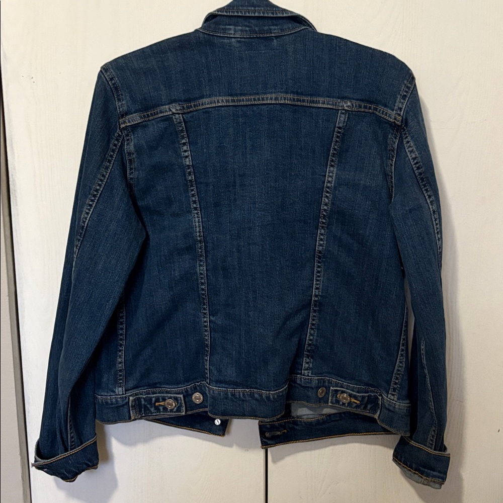Levi's Dark Blue Denim Jacket Size L - Picture 6 of 12